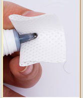XIUSUZAKI 200 counts Eyelash Extension Glue Nozzle Wipes Paper Cotton Glue Bottle Mouth Cleaning Remover Paper Cleaner Pads